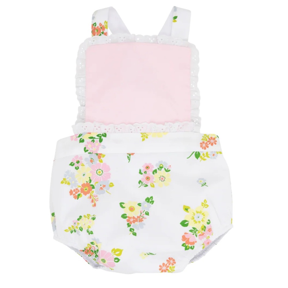 Beaufort Bonnet TBBC
Sally Sunsuit Biltmore
Blooms/Palm Beach Pink HTF! RARE! 2T